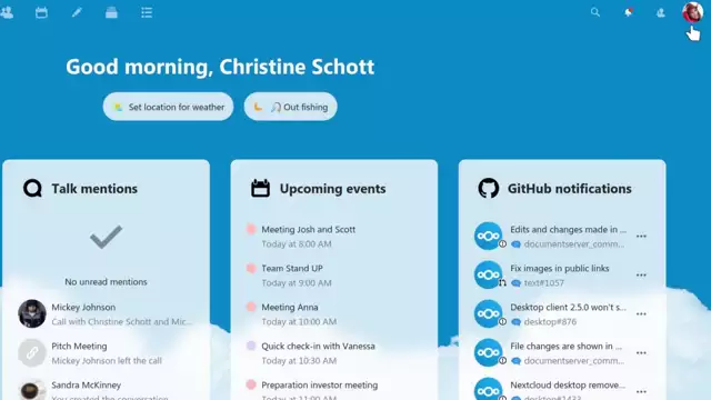 Set your status in Nextcloud
