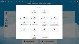 Add widgets to your Nextcloud dashboard