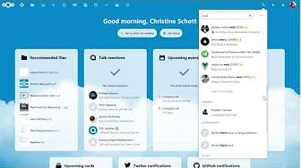 Nextcloud's Unified Search in action