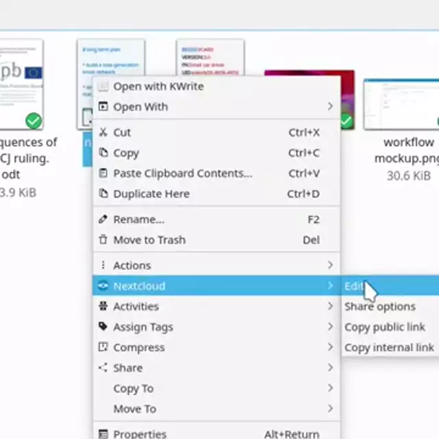 Directly edit a document from your desktop with Nextcloud Desktop Client 3.0